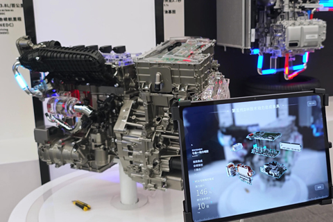 AR互动·比亚迪第五代DM技术动力总成展具
